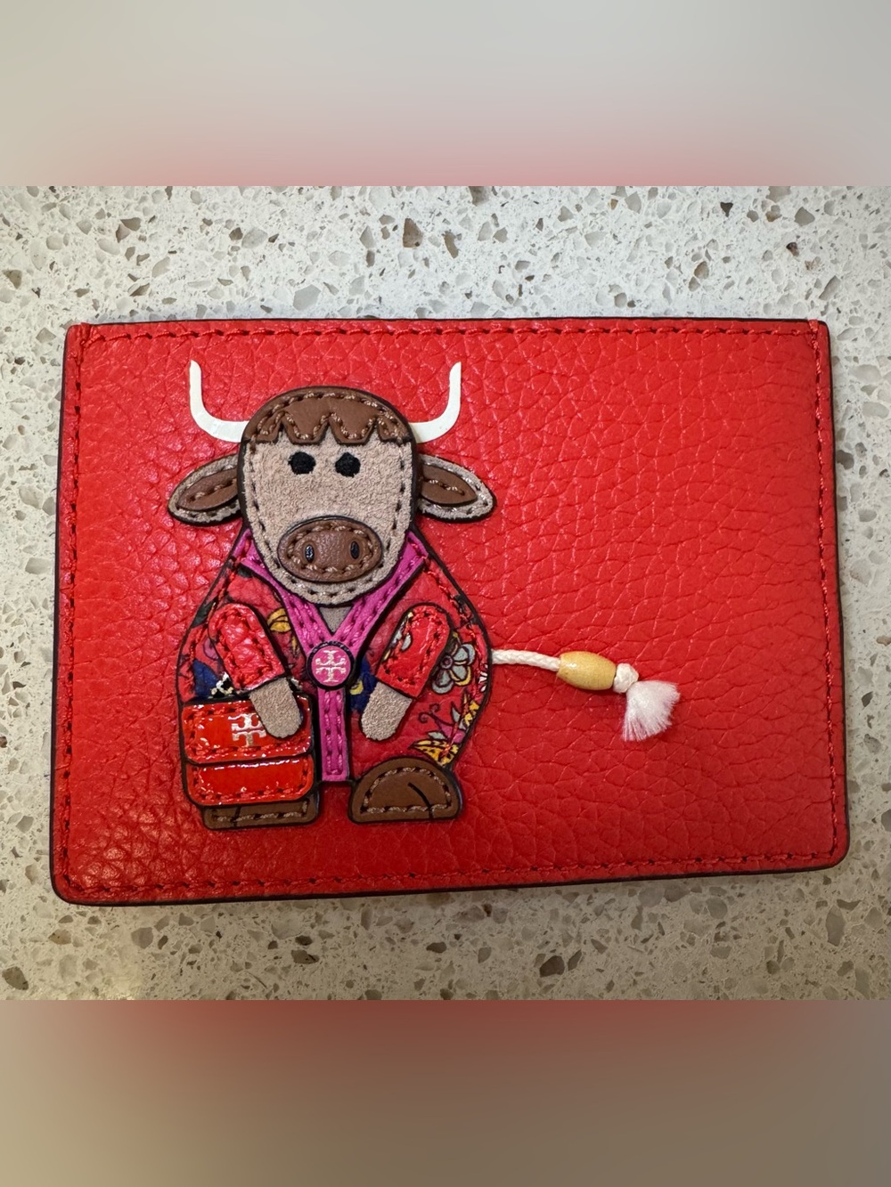 RARE - Tory Burch Olive the Ox Slim Card Case - NWT